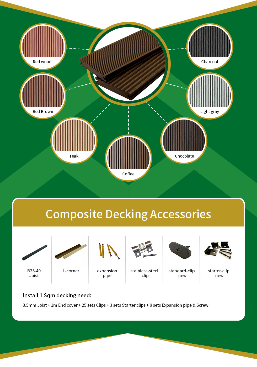 Beautiful Waterproof WPC Decking Beautiful Waterproof WPC Decking
