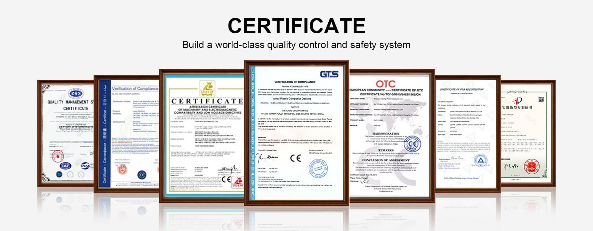 Senlai International Certifications Senlai International Certifications