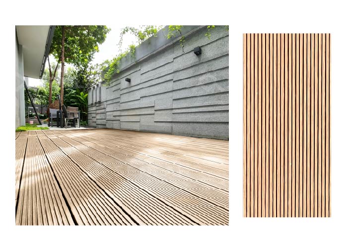 WPC decking color option